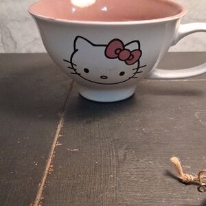 Disney Pink and White Hello Kitty Mug